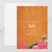 Invitation numérique Haldi et carte de mariage ind (Devant / Derrière)