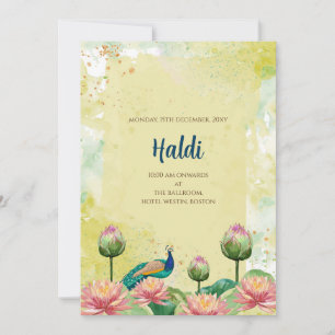 Invitation numérique Haldi et carte de mariage ind