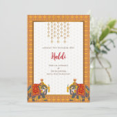 Invitation numérique Haldi et carte de mariage ind (Debout devant)