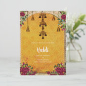 Invitation numérique Haldi et carte de mariage ind (Debout devant)