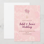 Invitation numérique hindouiste Invitation de mari (Devant / Derrière)