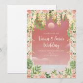 Invitation numérique indienne carte de mariage ind (Devant / Derrière)