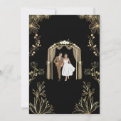 Invitation numérique islamique blanche et or pour  (Dos)