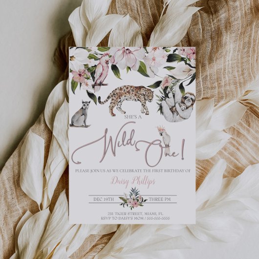 Invitation numérique Jungle Safari Invitation d'an