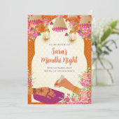 Invitation numérique Mehndi & Cartes d'invitation  (Debout devant)