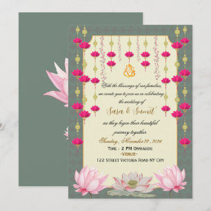 Invitation numérique modifiable pour mariage indie
