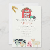 Invitation numérique Oink Cluck Baa Moo (Devant)