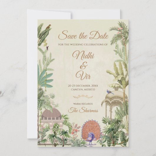 Invitation numérique pour annoncer la date de mari (Devant)