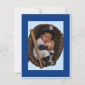 Invitation numérique pour la baby shower de baseba (Devant)