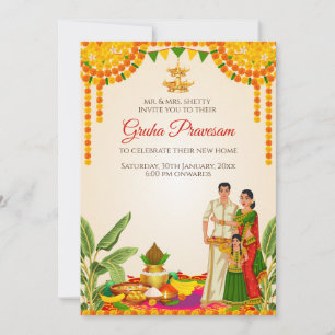 Invitation numérique pour la cérémonie de bénédict