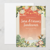 Invitation numérique pour la soirée après mariage  (Devant / Derrière)