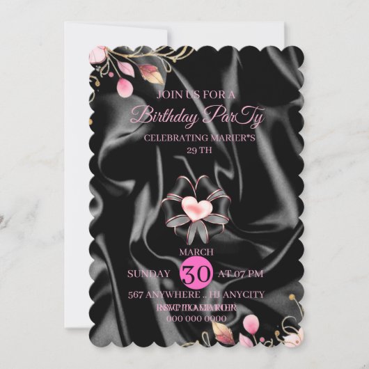Invitation numérique pour le 29e dîner d'anniversa (Devant)