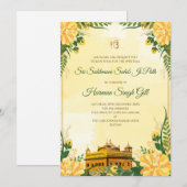 Invitation numérique pour le Sukhmani Sahib path,  (Devant / Derrière)