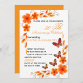 Invitation numérique pour les 50 ans pour femmes,  (Devant / Derrière)