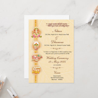 Invitation numérique pour mariage indien