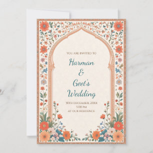 Invitation numérique pour mariage indien carte d'i