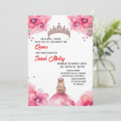 Invitation numérique pour Quinceañera Site Web Swe (Debout devant)