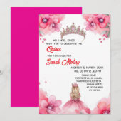 Invitation numérique pour Quinceañera Site Web Swe (Devant / Derrière)