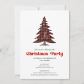 Invitation numérique pour une fête de Noël moderne (Devant)