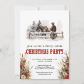 Invitation numérique pour une fête de Noël occiden (Devant)