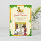 Invitation numérique Tamil House Telugu (Debout devant)