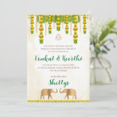 Invitation numérique Telugu et Faire-part de maria (Debout devant)