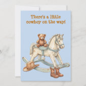 Invitation numérique vintage Little Cowboy (Devant)