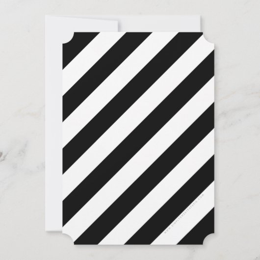 Invitation NUMÉRO D'ÂGE LIBRE minimum noir blanc 30E INVITATI (Dos)