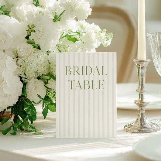 Invitation Numéro de la table de mariage du Mariage vert et b