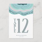 Invitation Numéro de la table de Parties scintillant de la gé (Devant)