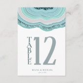 Invitation Numéro de la table de Parties scintillant de la gé (Dos)