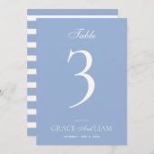 Invitation Numéro de tableau du Mariage d'élégance frontalièr (Devant / Derrière)