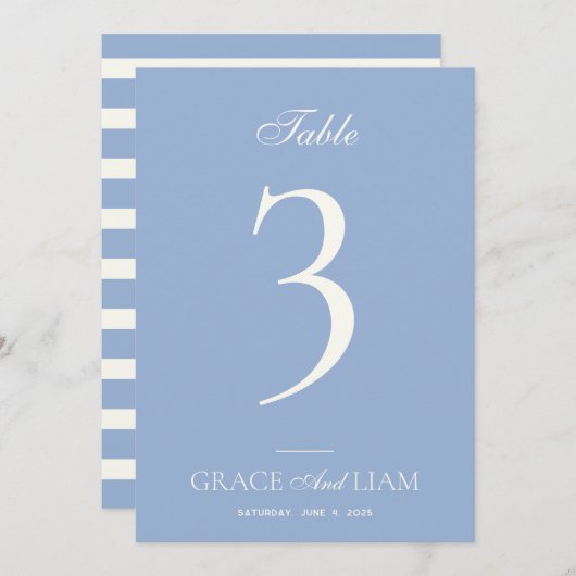 Invitation Numéro de tableau du Mariage d'élégance frontalièr (Devant / Derrière)