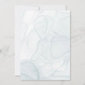 Invitation Numéro de tableau du Mariage Ethérée Or Turquoise (Dos)