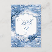 Invitation Numéro de tableau du Motif Mariage Chinoiserie ID1 (Dos)