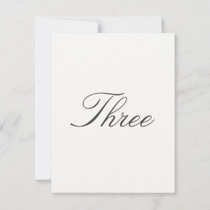 Invitation Numéro de tableau pour le Mariage traditionnel