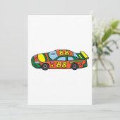 Invitation Numéro de voiture de course 88 (Debout devant)