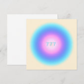 Invitation Numéros d'ange 777 - Bonne fortune (Devant / Derrière)