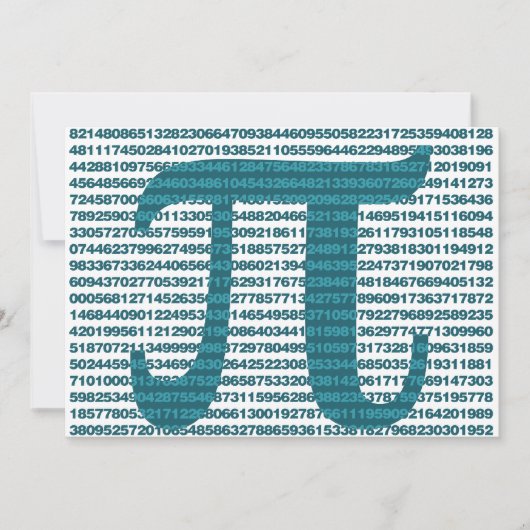 Invitation Numéros de jour Pi (Devant)