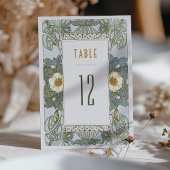 Invitation Numéros de tableau Mariage Art Nouveau Vintage