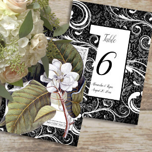 Invitation Numéros de tableau mariage Southern Belle Magnolia