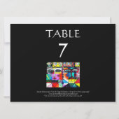 INVITATION NUMÉROS DE TABLES DE MARIAGE - JOUR DES MORTS (Dos)