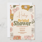 Invitation nuptiale à thème des années 70 Super ré (Devant)