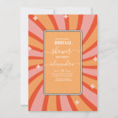 Invitation nuptiale à thème des années 70 Super ré (Devant)