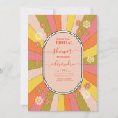 Invitation nuptiale à thème des années 70 Super ré (Devant)