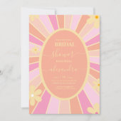 Invitation nuptiale à thème des années 70 Super ré (Devant)