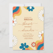 Invitation nuptiale à thème des années 70 Super ré (Devant)