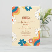 Invitation nuptiale à thème des années 70 Super ré (Debout devant)