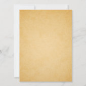 Invitation nuptiale bleue de douche du cru | de (Dos)