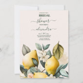 Invitation nuptiale d'agrumes rustique (Devant)